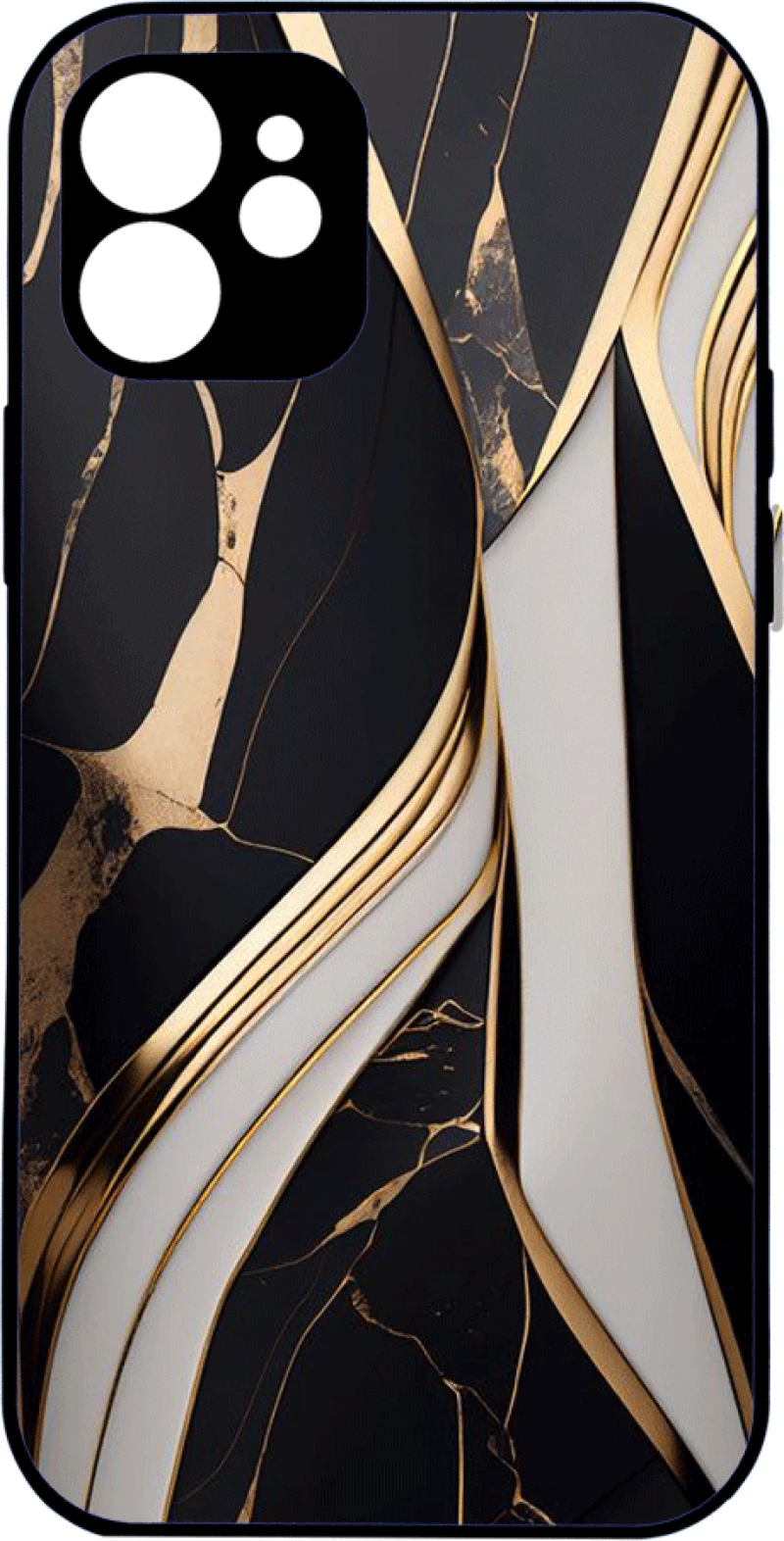 Marblre Black-Gold-White Desing 1 - Motorola Moto G85 5G