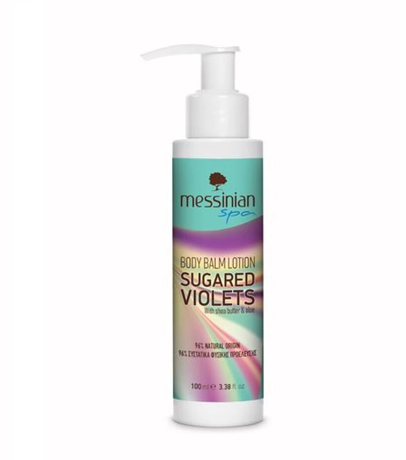 Messinian Spa Body Balm Sugared Violets Ενυδατικό Γαλάκτωμα Σώματος 100ml
