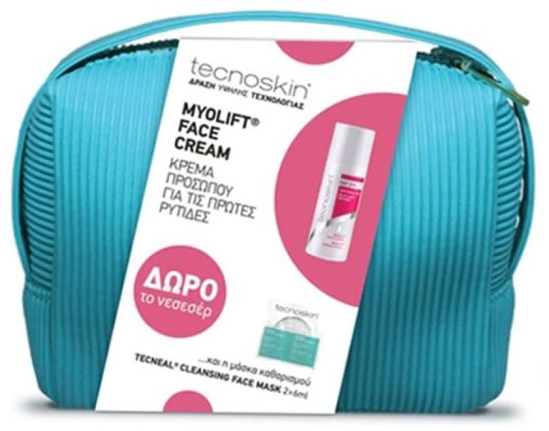 Tecnoskin Myolift Face Cream 50ml & Tecneal Cleansing Face Mask 2x6ml+ Δώρο Νεσεσέρ