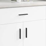 vidaXL Λαβή 973 pcs Μαύρο 106 x 7,4 x 15,5 mm Αλουμίνιο