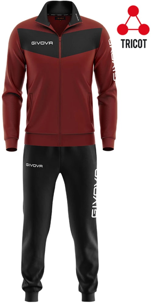 GIVOVA GIVOVA TUTA VISA BURG/BLK TR018-0810