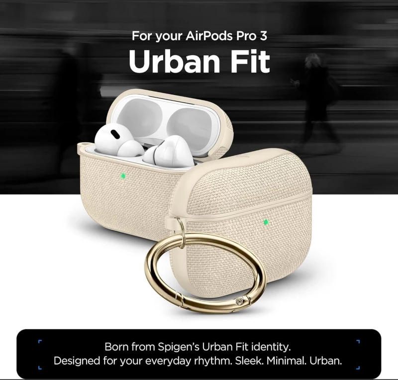 Θήκη AirPods Pro 3rd Gen Spigen Urban Fit Σκληρή - Dune Beige (ACS10020)