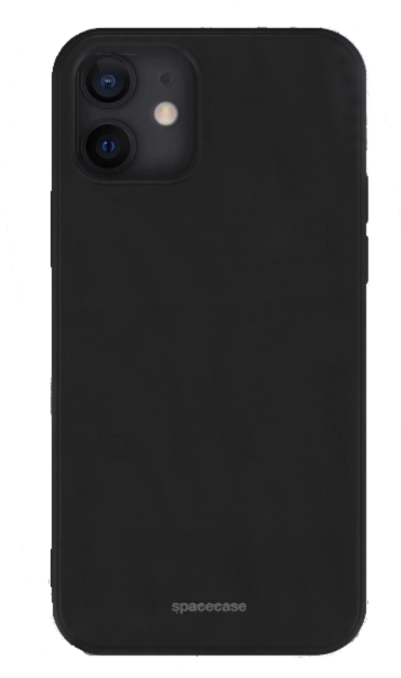 Θήκη iPhone 12 / 12 Pro Spacecase Silicone Case Σιλικόνης - Black (5905123433559)