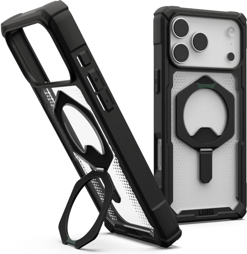 Θήκη iPhone 17 Pro Max UAG Plasma XTE Ανθεκτική με MagSafe & Kickstand - Black / Clear (11452811404G)