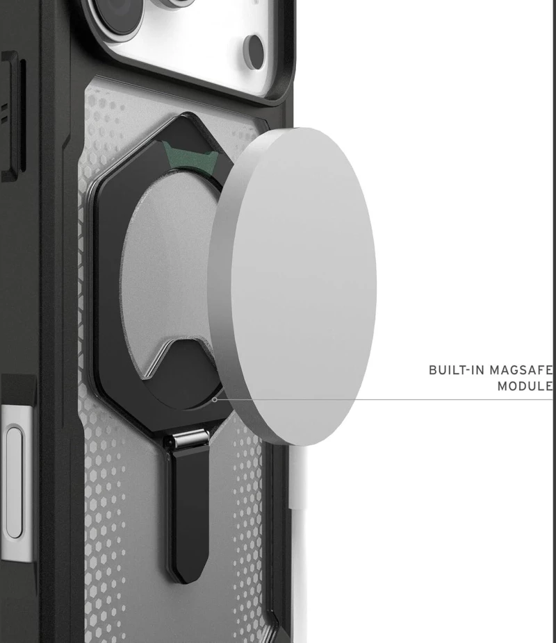 Θήκη iPhone 17 Pro Max UAG Plasma XTE Ανθεκτική με MagSafe & Kickstand - Black / Clear (11452811404G)