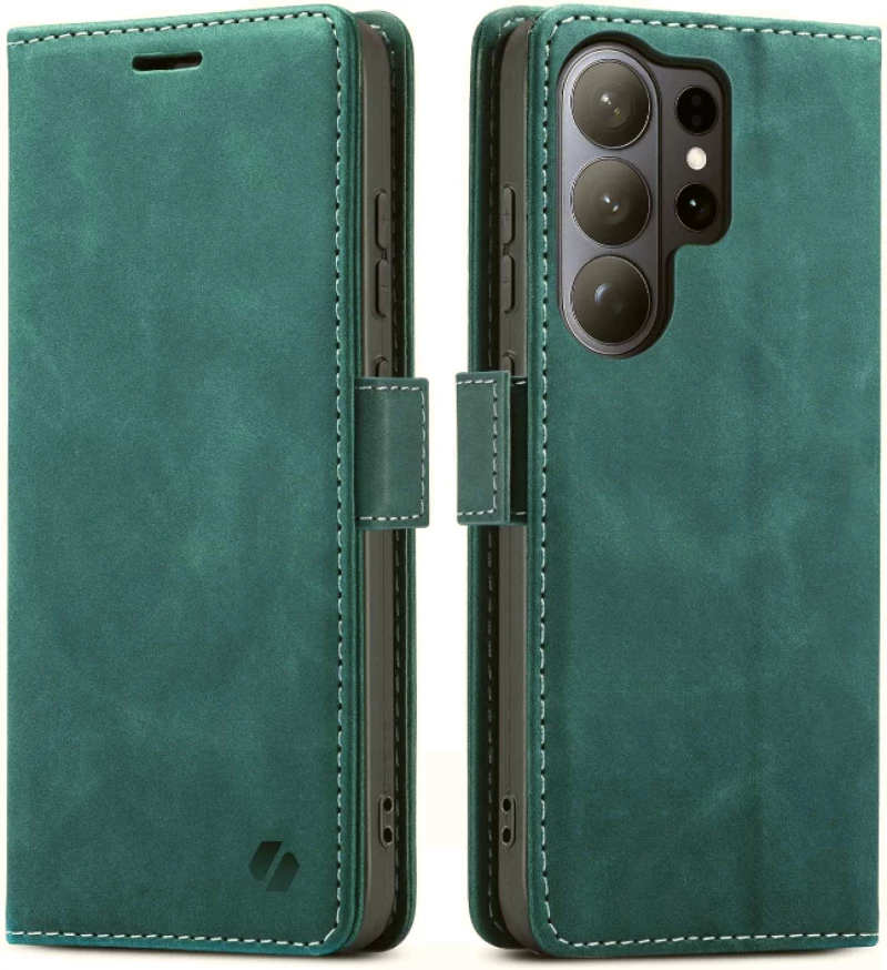 Θήκη Samsung Galaxy S26 Ultra Spacecase Wallet Πορτοφόλι - Green (5905719139902)