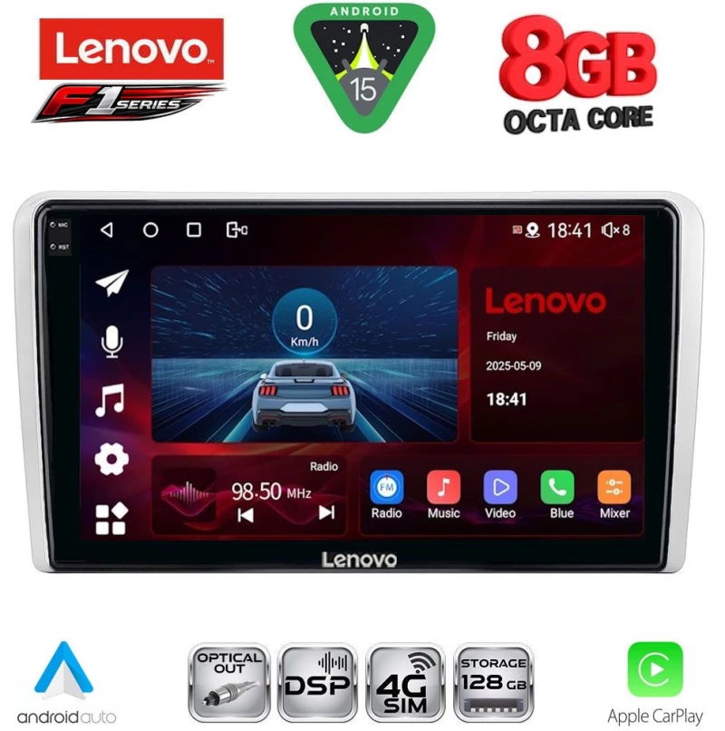 LENOVO SSR 10481SL_CPA (9inc) MULTIMEDIA TABLET for OPEL ALL mod. 2004-2014 (SILVER)