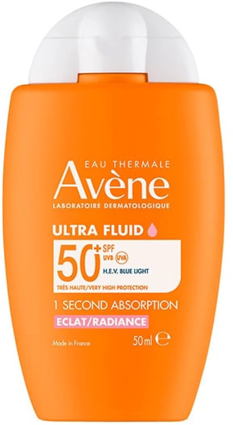 AVENE ultra fluid radiance spf 50+ αντηλιακό για πρόσωπο & λαιμό 50ml