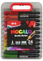 Μαρκαδόροι Ακρυλικοί Σετ 24 Χρωμάτων Mocalo Brush APMT80H3