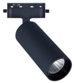Adeleq Σποτ Ράγας 2 Γραμμών LED 10W Ντιμαριζόμενο 230V 4000K 36 Μοίρες Μαύρο 24-410119