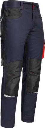 Ελαστικό Παντελόνι Εργασίας Μπλε - Kastor Stretch Work Pants Blue Red