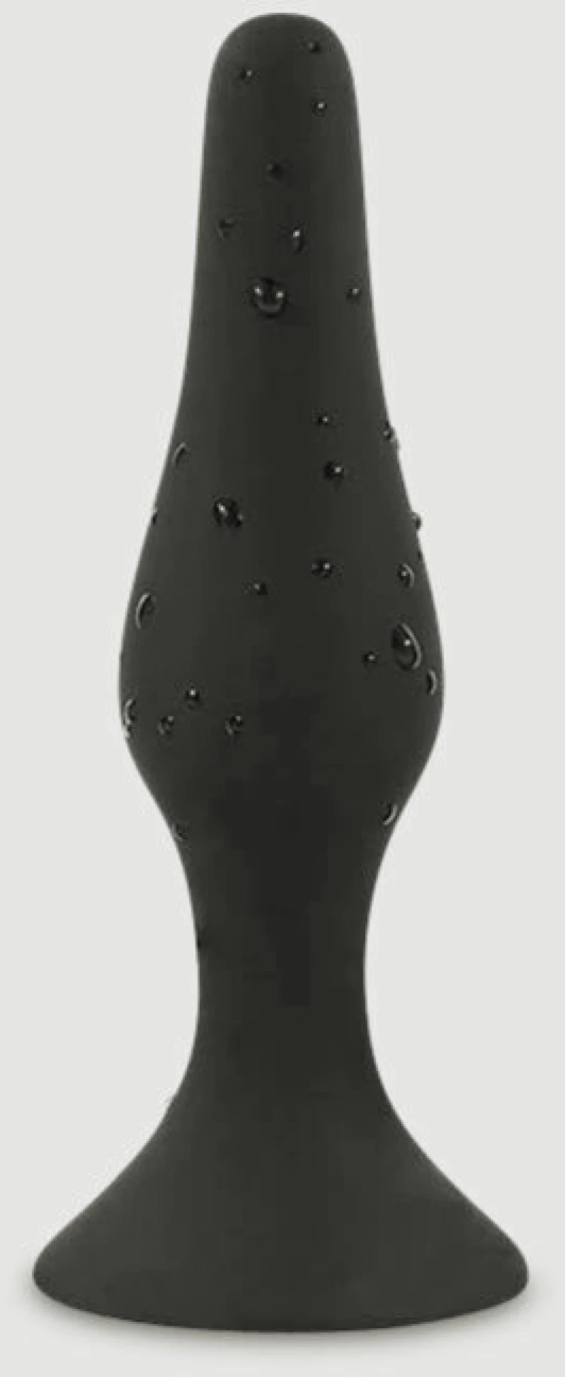 Πρωκτική Σφήνα Σιλικόνης με Βεντούζα Anal Beginner's Basic Silicone Large Butt Plug with Suction Cup - Μαύρη