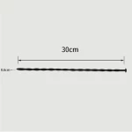 Sound Ουρήθρας Σιλικόνης 300 x 6 mm Silicone Urethral Sound - Μαύρο
