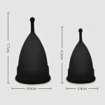 Εμμηνορροϊκό Κύπελλο Ιατρικής Σιλικόνης Small Female Wellness Menstrual Cup - Μαύρο