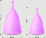 Εμμηνορροϊκό Κύπελλο Ιατρικής Σιλικόνης Large Female Wellness Menstrual Cup - Ροζ