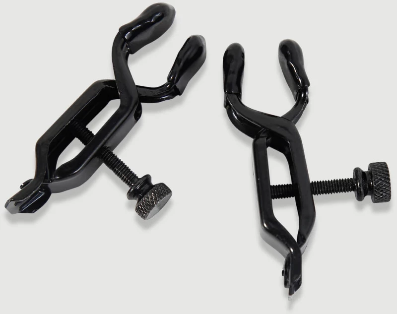 Σφιγκτήρες Θηλών Με Ροδέλα Πίεσης Nipple Clamps With Screw Adjuster – Μαύρο