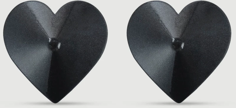 Καλύμματα Θηλών Σε Σχήμα Καρδιάς Sensual Heart Shaped Nipple Covers – Μαύρα