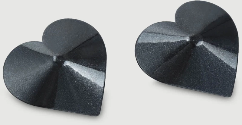 Καλύμματα Θηλών Σε Σχήμα Καρδιάς Sensual Heart Shaped Nipple Covers – Μαύρα