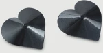 Καλύμματα Θηλών Σε Σχήμα Καρδιάς Sensual Heart Shaped Nipple Covers – Μαύρα