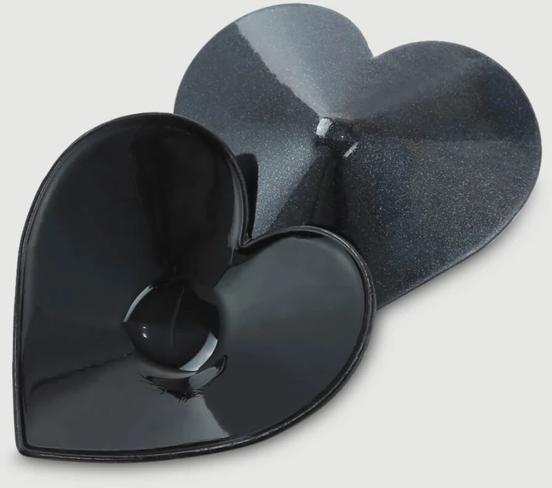 Καλύμματα Θηλών Σε Σχήμα Καρδιάς Sensual Heart Shaped Nipple Covers – Μαύρα