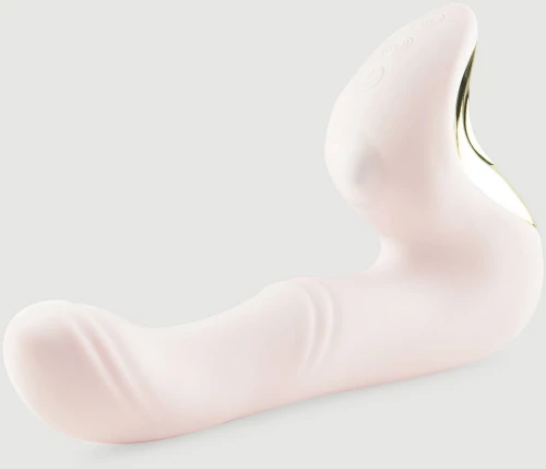 Premium Θερμαινόμενος Rabbit Δονητής Σιλικόνης Με Κλειτοριδικό Tapping My Clitty Tap Silicone Heating Rabbit Vibrator - Ροζ