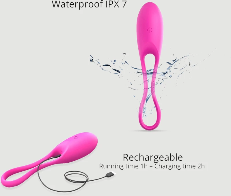 Ασύρματος Δονητής Σιλικόνης Feel Love Premium Silicone Remote Controlled Vibrator - Ροζ