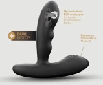 Ασύρματος Δονητής Προστάτη με Θέρμανση P-Stroker Remote Controlled Vibrating & Heating Silicone Prostate Vibrator - Μαύρος