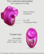 Δονητής Δαχτύλου Σιλικόνης Kisscool Silicone Tapping Finger Vibrator - Ροζ