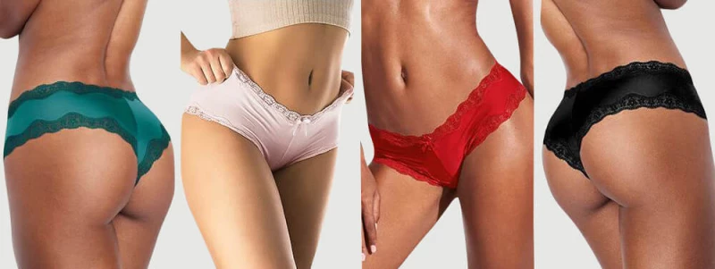 Σετ Σλιπ Δαντέλας 4 in 1 Box High Quality Comfortable Lace Panty 4 in 1 Box
