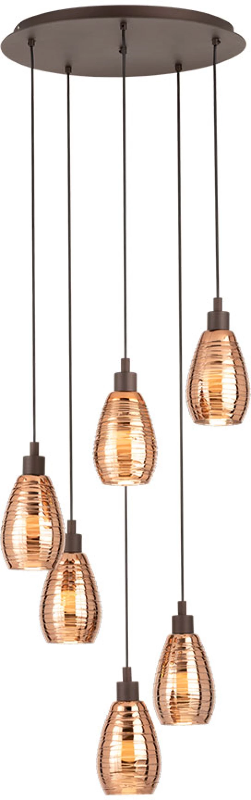 Φωτιστικό Κρεμαστό Eglo 39508 SIRACUSA Καφέ (Brown)