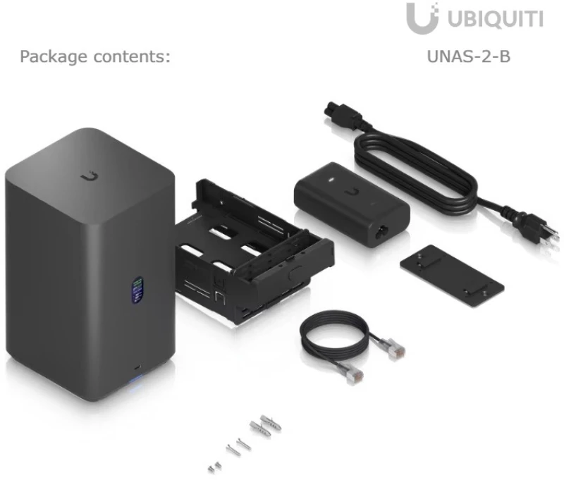 Ubiquiti UNAS-2-B, UniFi NAS 2 Μαύρο