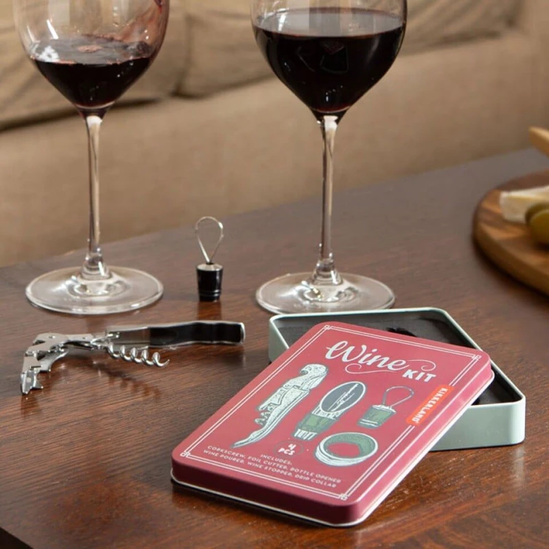 Kikkerland - Wine Kit - 6.25 x 4 x 0.75 inches / Home and Kitchen