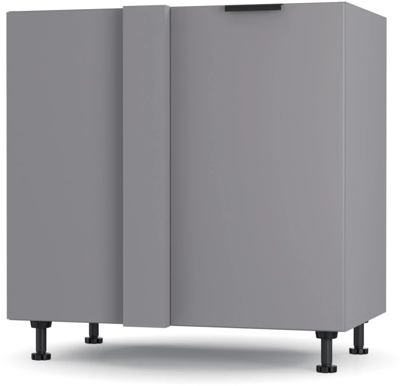 Craft Κάτω Γωνιακό Ντουλάπι Γραφίτη 100x48x82cm