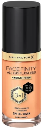 Max Factor - Facefinity All Day Flawness 3in1 Liquid Foundation - 85 Caramel / Beauty