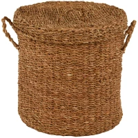 LIBERTA SEAGRASS ΚΑΛΑΘΙ ΜΕ ΚΑΠΑΚΙ 44x44x45cm SEAGRASS ΦΥΣΙΚΟ