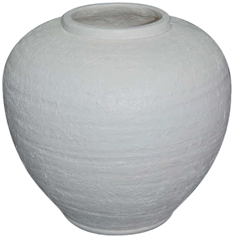 LIBERTA SANTORINI ΓΛΑΣΤΡΑ 38x38x35cm FIBER GLASS ΛΕΥΚΟ