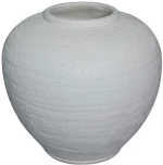 LIBERTA SANTORINI ΓΛΑΣΤΡΑ 38x38x35cm FIBER GLASS ΛΕΥΚΟ