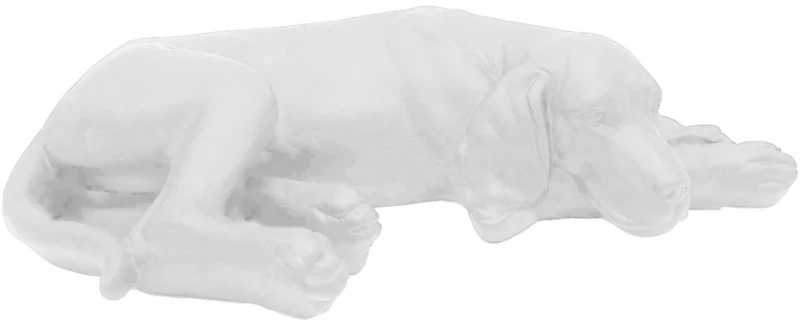 LIBERTA DOMU ΔΙΑΚΟΣΜΗΤΙΚΟ ΣΚΥΛΟΣ 39.5x22.5x10.5cm POLYRESIN ΑΣΠΡΟ
