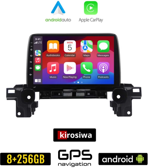 KIROSIWA MAZDA CX-5 (μετά το 2017) Android οθόνη αυτοκίνητου 8GB + 256GB με GPS WI-FI (ηχοσύστημα αφής 9" ιντσών OEM Android Auto Apple Carplay Youtube Playstore MP3 USB Radio Bluetooth Mirrorlink εργοστασιακή, 4x60W, AUX)