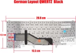 Deutsche Tastatur für Laptop - German Laptop Keyboard για Dell Latitude E5420 E5420M E5430 XT3 E6220 E6320 E6330 E6420 E6430 E6430s E6440 E6520 E6530 E5520 E5530 RT1FW 0RT1FW V118925CS1 DE Black ( Κωδ.40190DE )