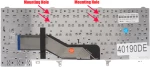 Deutsche Tastatur für Laptop - German Laptop Keyboard για Dell Latitude E5420 E5420M E5430 XT3 E6220 E6320 E6330 E6420 E6430 E6430s E6440 E6520 E6530 E5520 E5530 RT1FW 0RT1FW V118925CS1 DE Black ( Κωδ.40190DE )