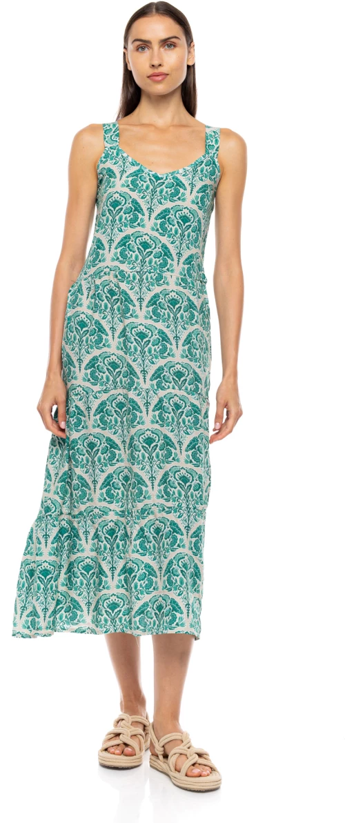 Γυναικείο Beachdress Pink Label - GREEN LA PALMA - Maxi Με Φαρδιά Τιράντα - Viscose