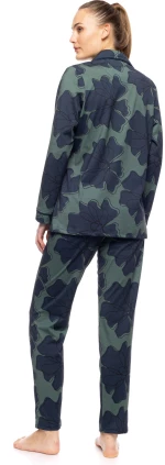 Γυναικεία Πυτζάμα Pink Label - Σεμιζιέ - Μπλε Floral - Regular Fit - Cotton