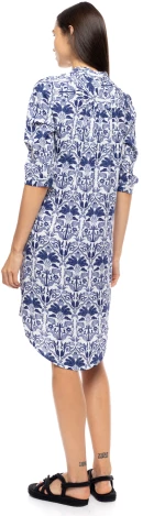 Γυναικείο Beachdress Pink Label - BLUE TROPICAL - 3/4 Μανίκι - Viscose