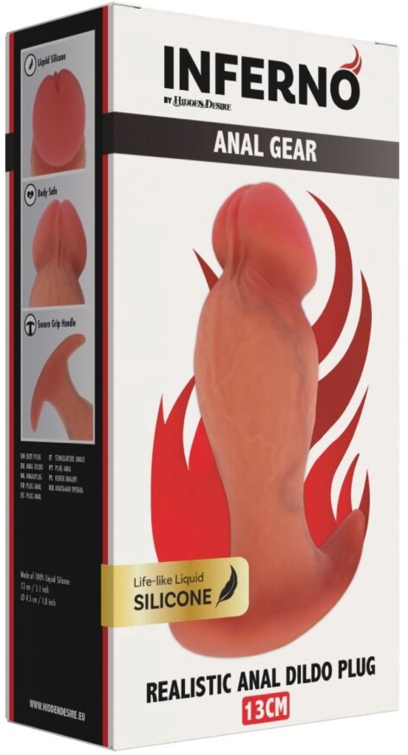 HIDDEN DESIRE - INFERNO REALISTIC BUTTPLUG 13 CM