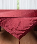 Σατέν τραπεζομάντηλο 2009 λουλούδι (160cm x 260cm) μπορντώ