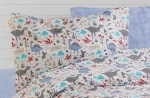ΜΑΞΙΛΑΡΟΘΗΚΗ ΕΜΠΡΙΜΕ kids Dino 309 50X70 White-Blue Cott/Pol 70/30