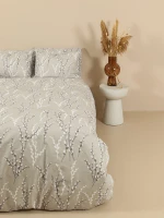 Σετ Σεντόνια Cotton Feelings 2054 Grey Μονό με λάστιχο(105x205 30)
