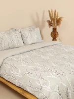 Σετ Σεντόνια Cotton Feelings 2054 Grey Μονό με λάστιχο(105x205 30)