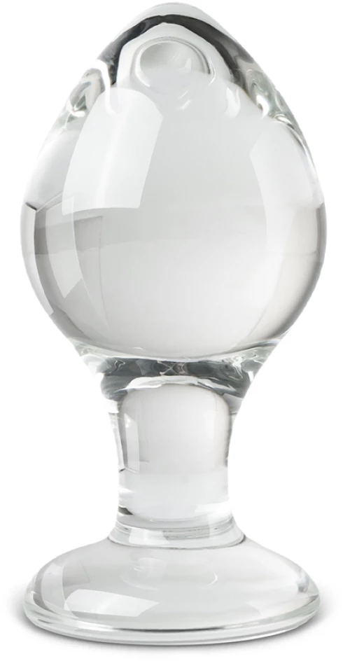 Clear Glass Anal Plug